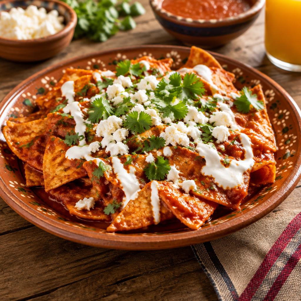 Chilaquiles rojos